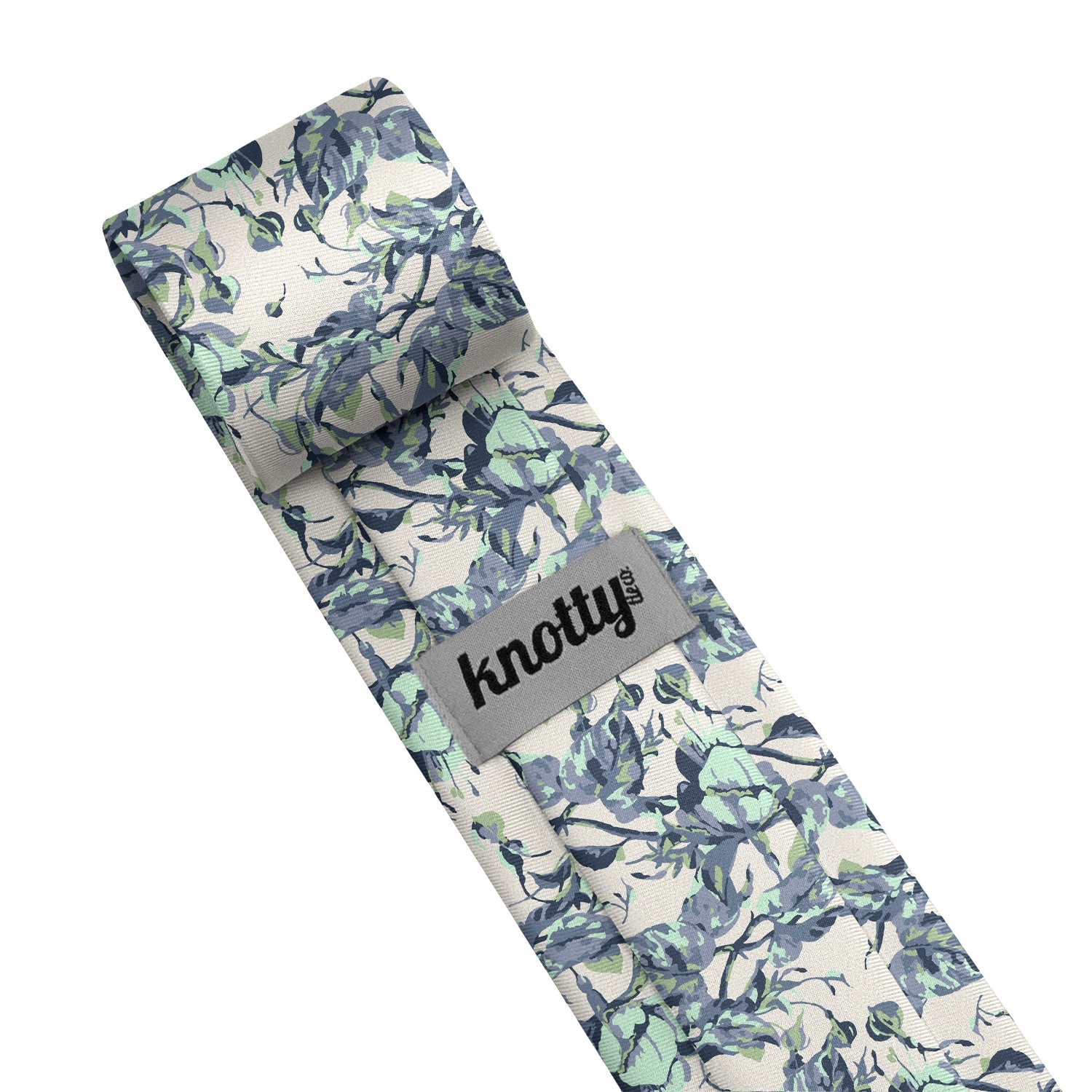 Abstract Floral Necktie - Tag - Knotty Tie Co.