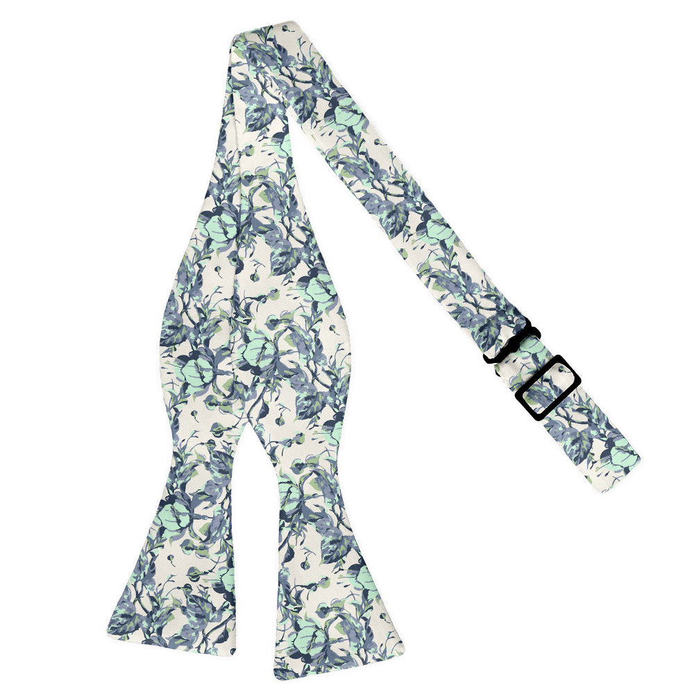 Abstract Floral Bow Tie - Self Tie Flat - Knotty Tie Co.