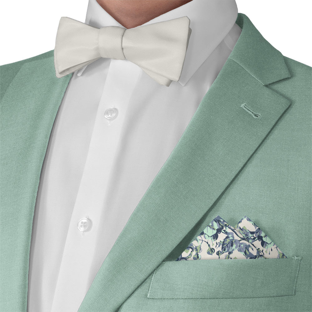 Abstract Floral Pocket Square - Matching Bow Tie - Knotty Tie Co.