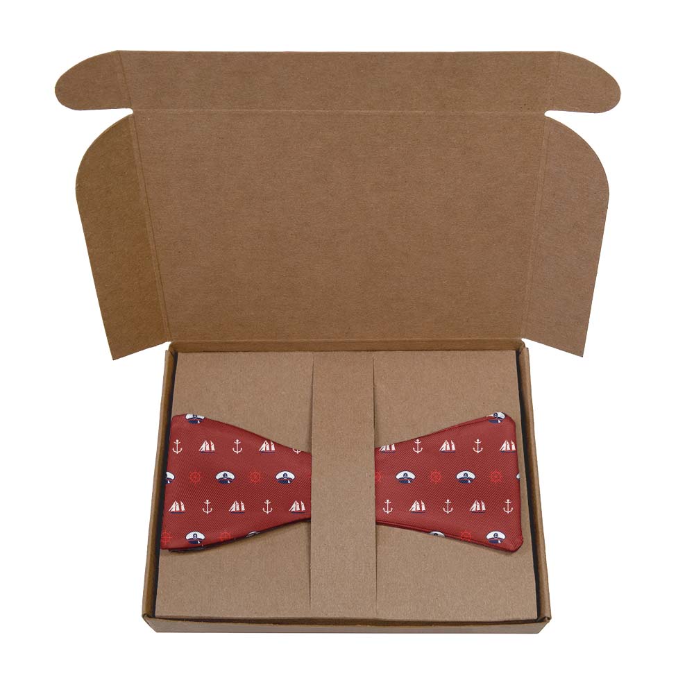 Ahoy Bow Tie- Kraft Gift Box Packaging - Knotty Tie Co.