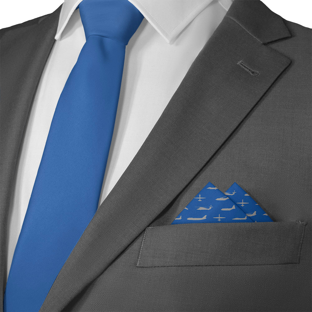 Air Force Aviation Pocket Square - Matching Necktie- Knotty Tie Co.