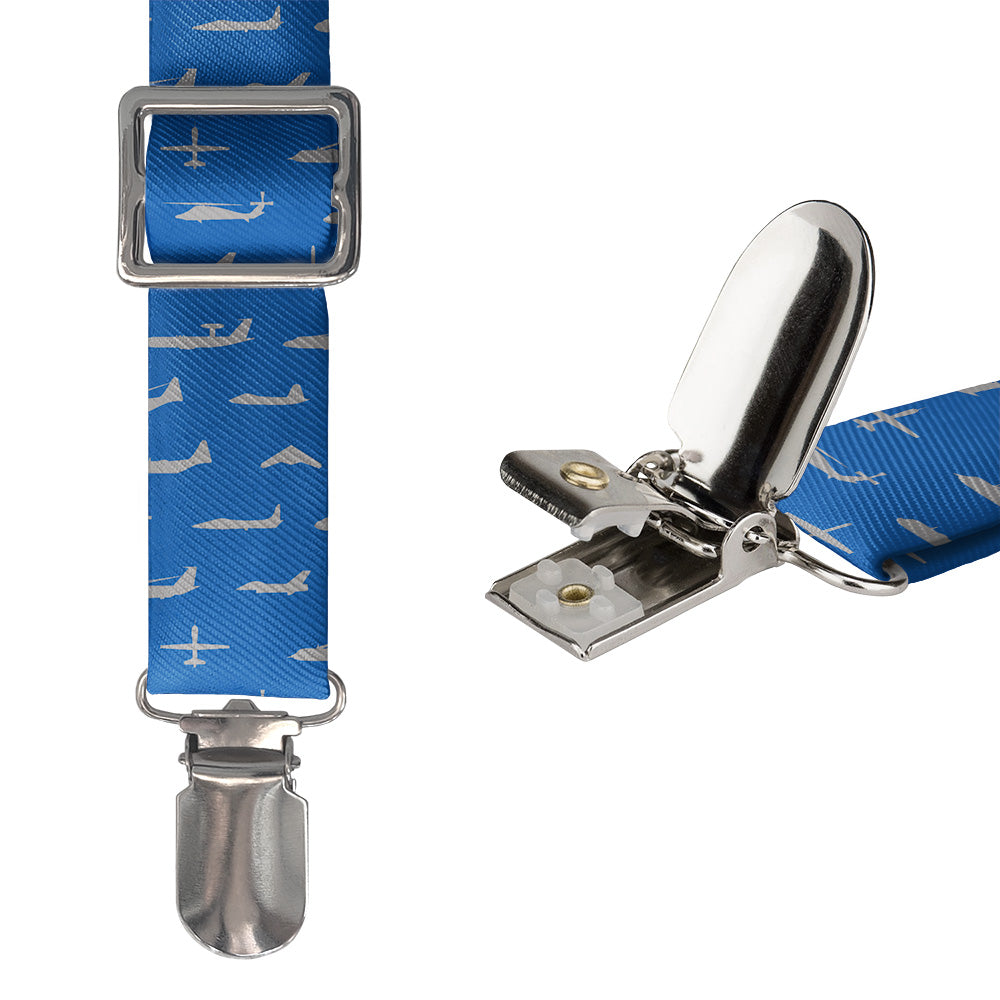 Air Force Aviation Suspenders - Hardware and Strap - Knotty Tie Co.
