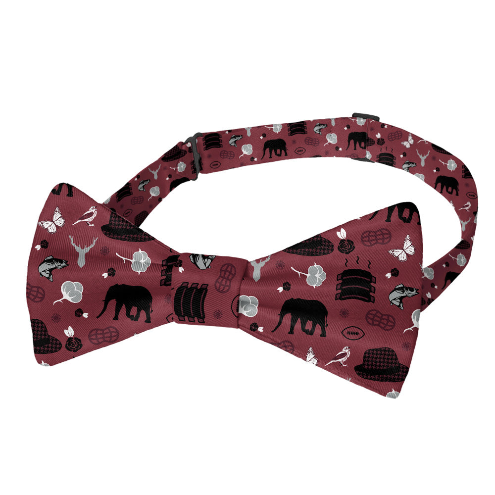 Alabama State Heritage Bow Tie - Pre-Tied Bow Tie - Knotty Tie Co.