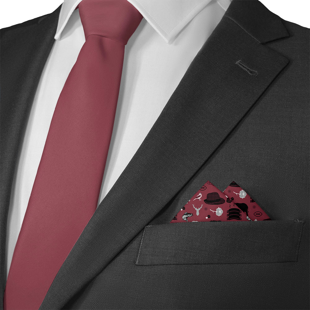 Alabama State Heritage Pocket Square - Matching Necktie- Knotty Tie Co.