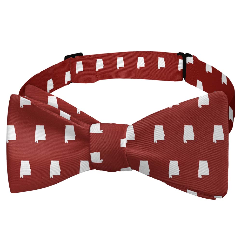 Alabama State Outline Bow Tie - Self Tie Bow Tie - Knotty Tie Co.