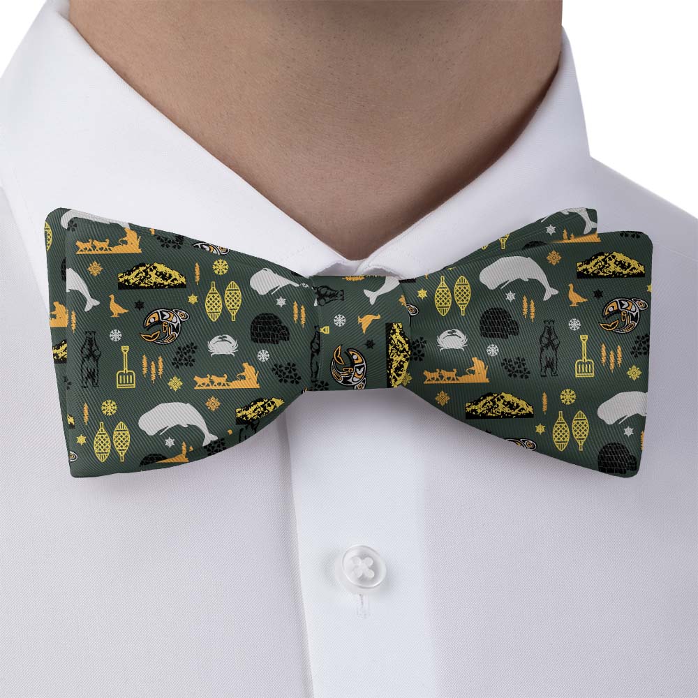 Alaska State Heritage Bow Tie - Bow Tie with Dress Shirt - Knotty Tie Co.