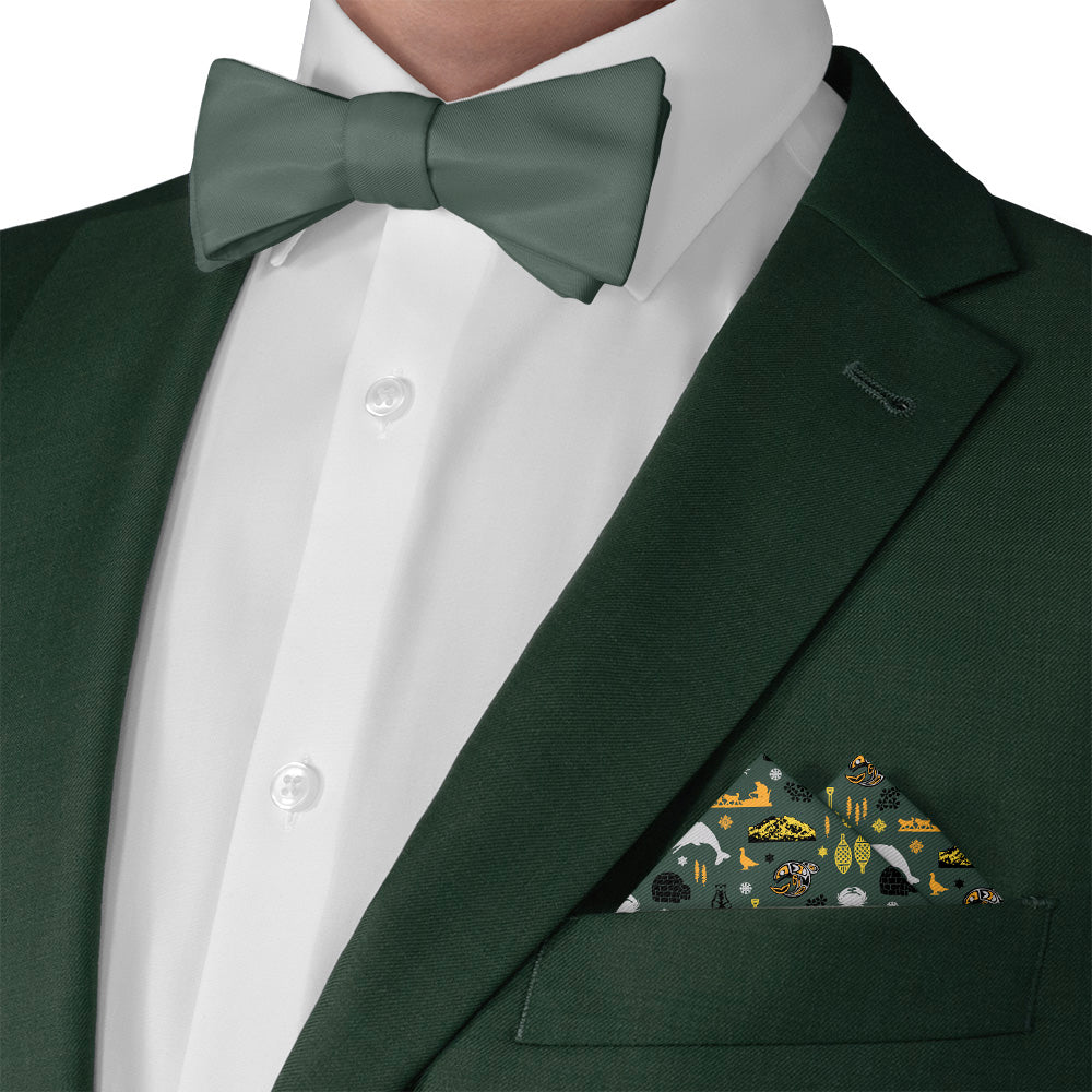 Alaska State Heritage Pocket Square - Matching Bow Tie - Knotty Tie Co.