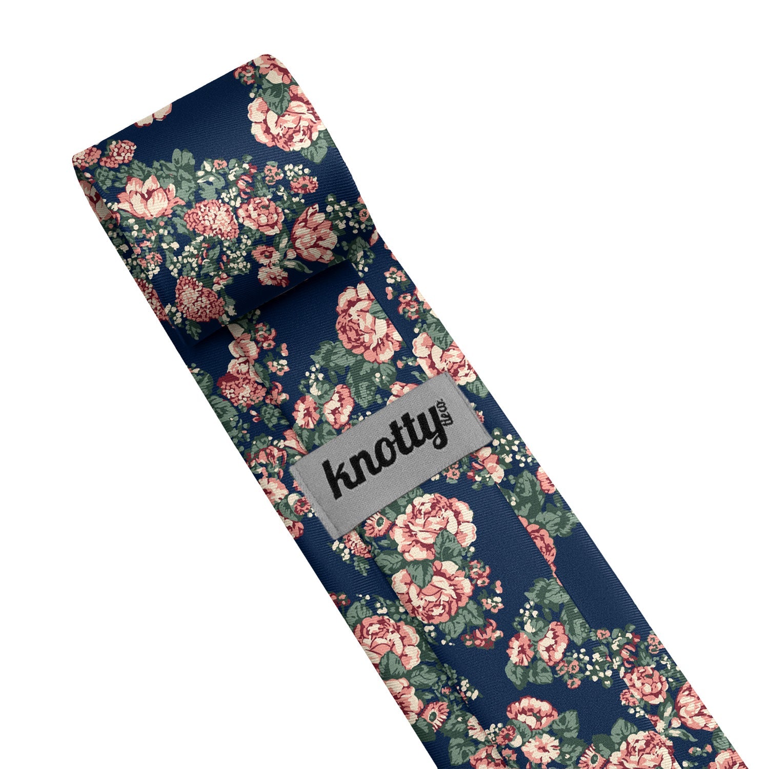 Allison Floral Necktie - Tag - Knotty Tie Co.