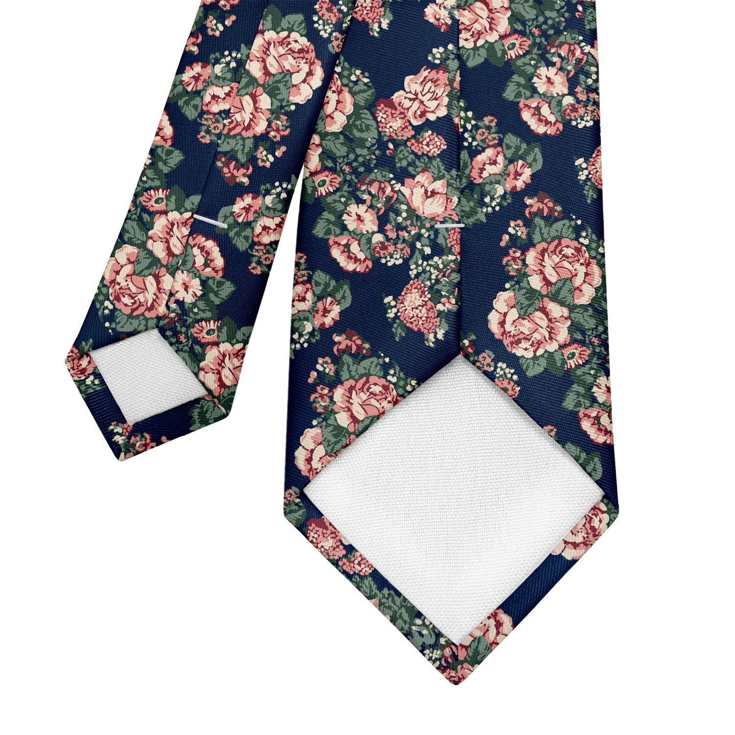 Allison Floral Necktie - Tipping - Knotty Tie Co.