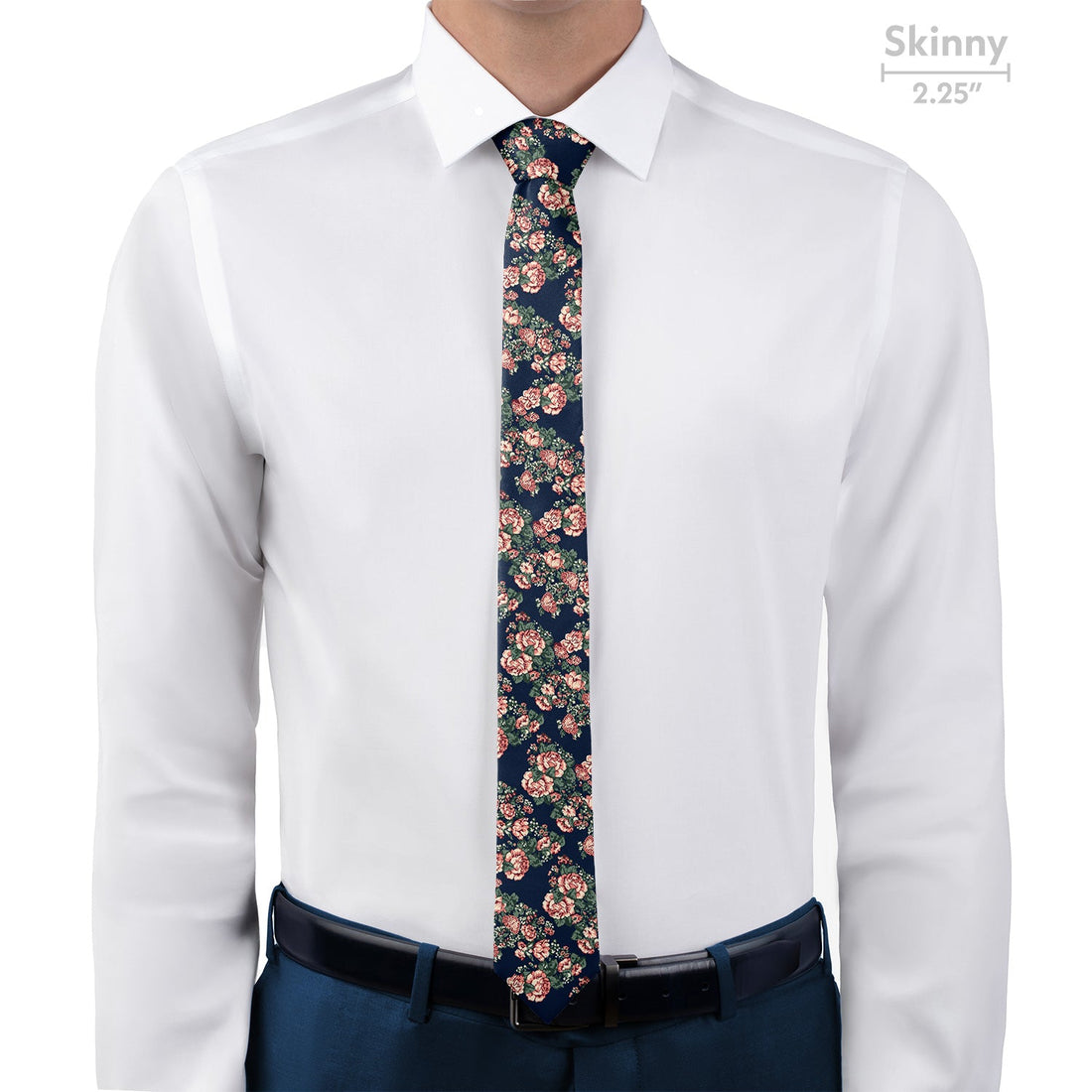 Allison Floral Necktie - Skinny - Knotty Tie Co.