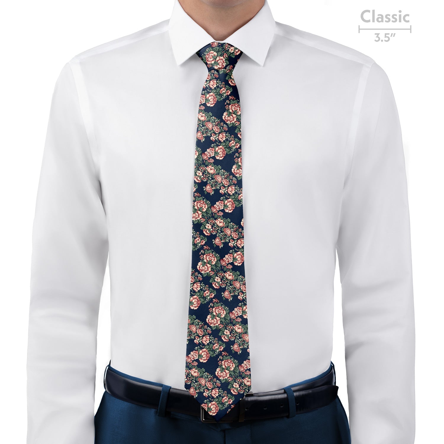 Allison Floral Necktie - Classic - Knotty Tie Co.
