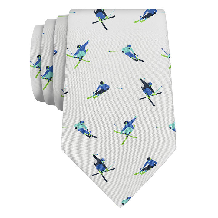 Alpine Skiing Necktie - Rolled - Knotty Tie Co.