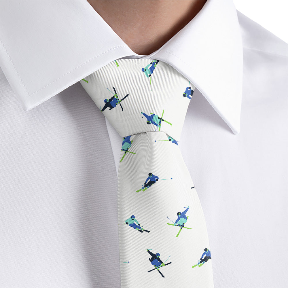 Alpine Skiing Necktie - Dress Shirt - Knotty Tie Co.