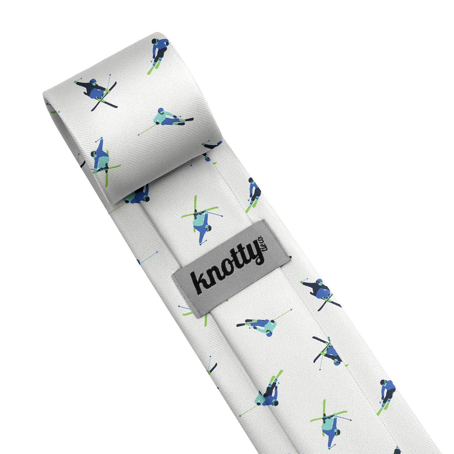 Alpine Skiing Necktie - Tag - Knotty Tie Co.