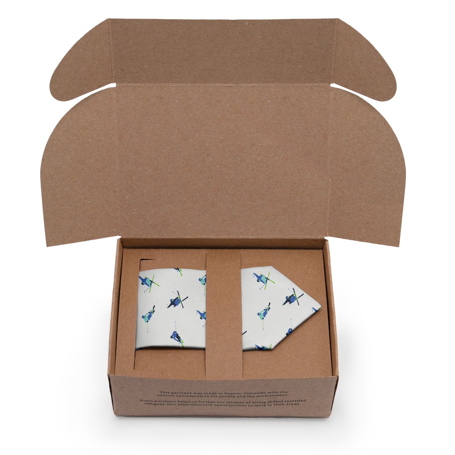 Alpine Skiing Necktie - Packaging - Knotty Tie Co.
