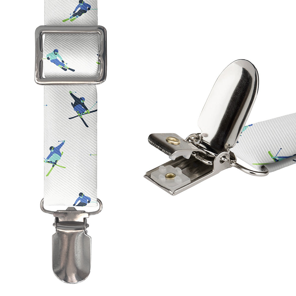 Alpine Skiing Suspenders - Hardware and Strap - Knotty Tie Co.