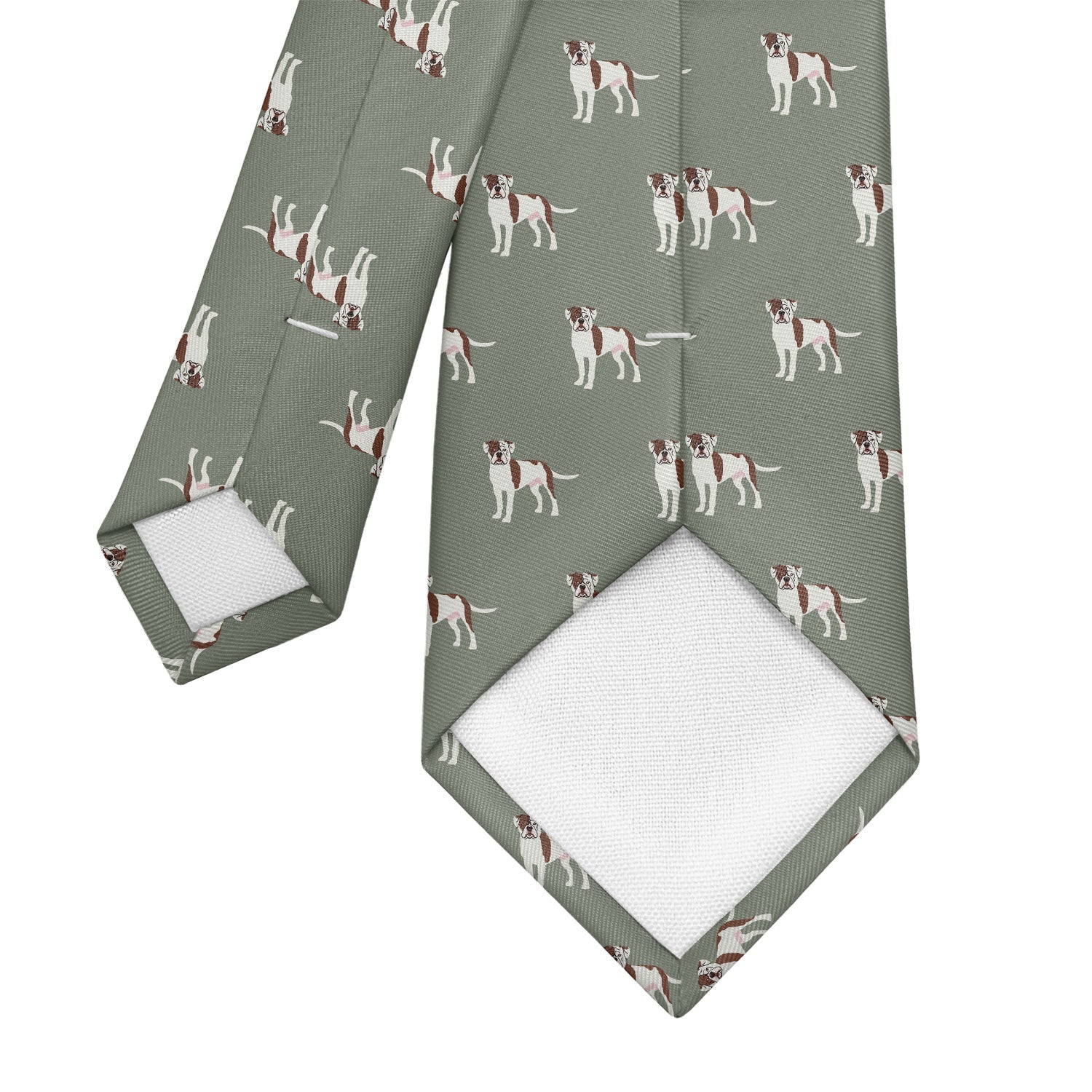 American Bulldog Necktie - Tipping - Knotty Tie Co.