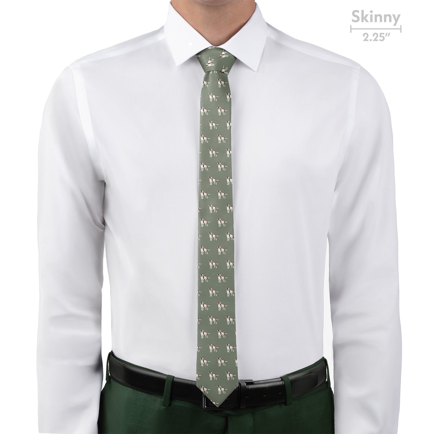 American Bulldog Necktie - Skinny - Knotty Tie Co.