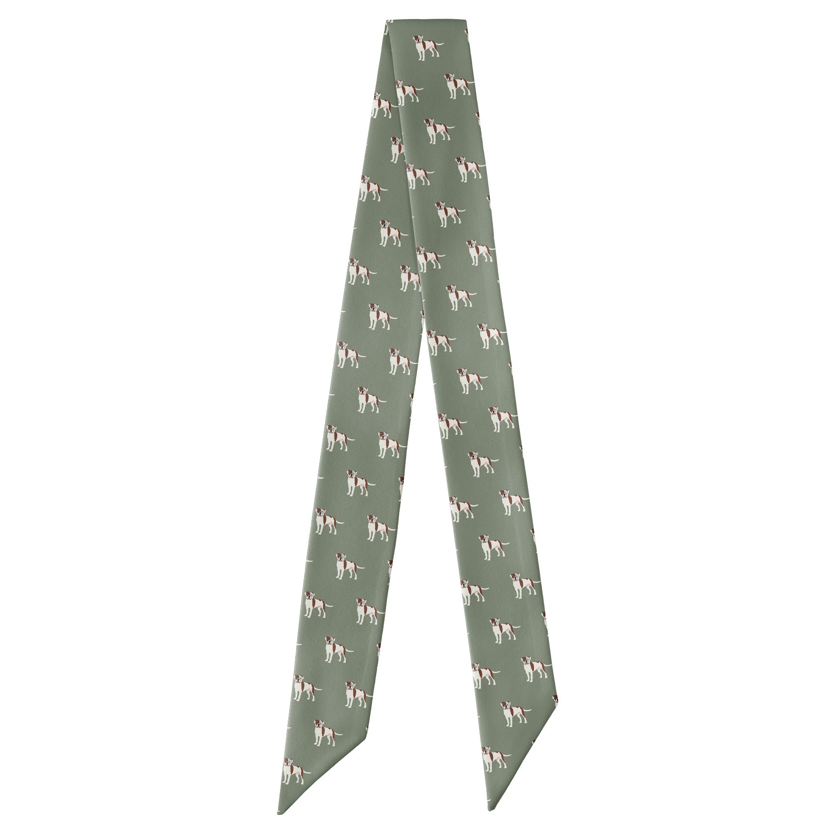 American Bulldog Hair Scarf - Full View of Hair Scarf - Knotty Tie Co.