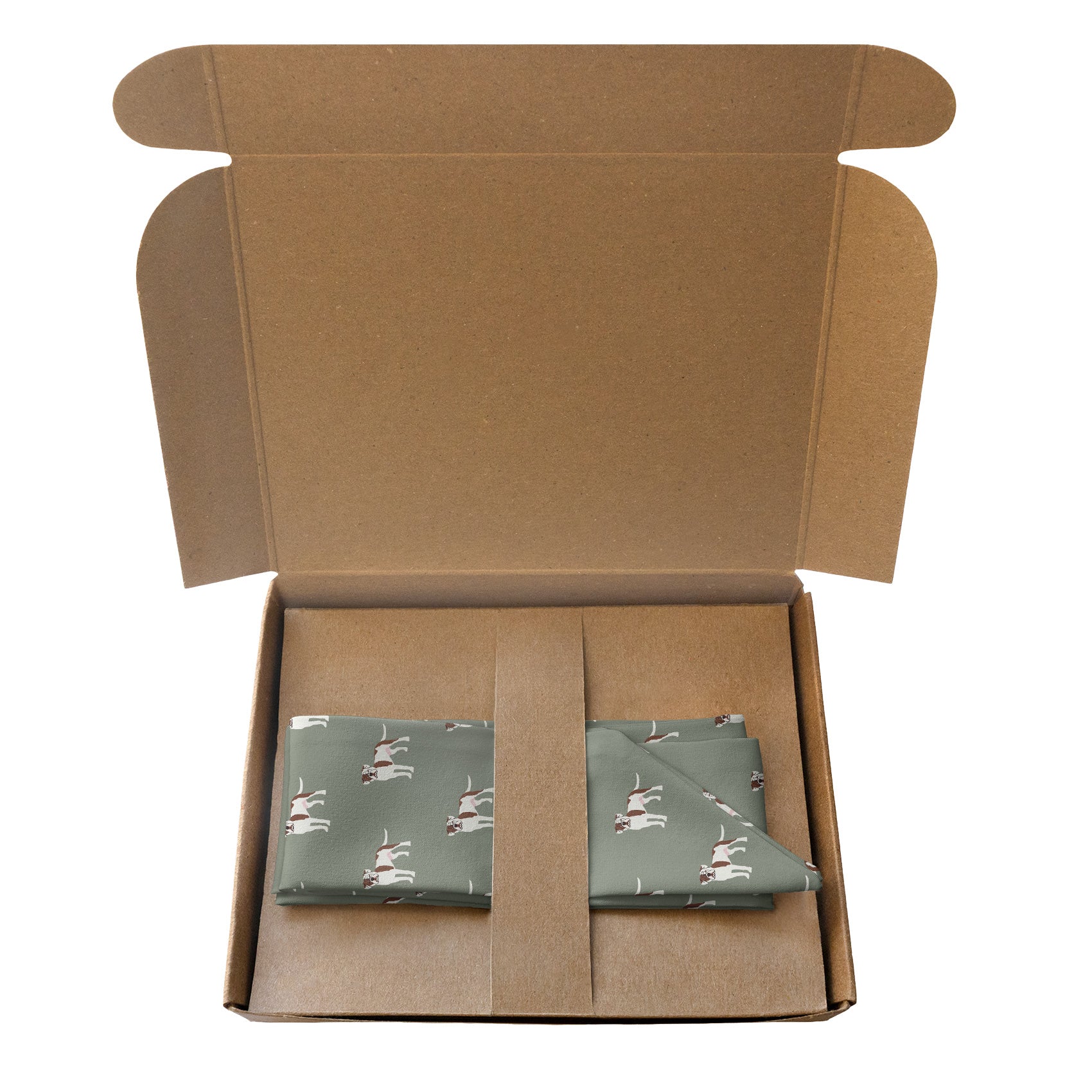 American Bulldog Hair Scarf - Packaging - Knotty Tie Co.