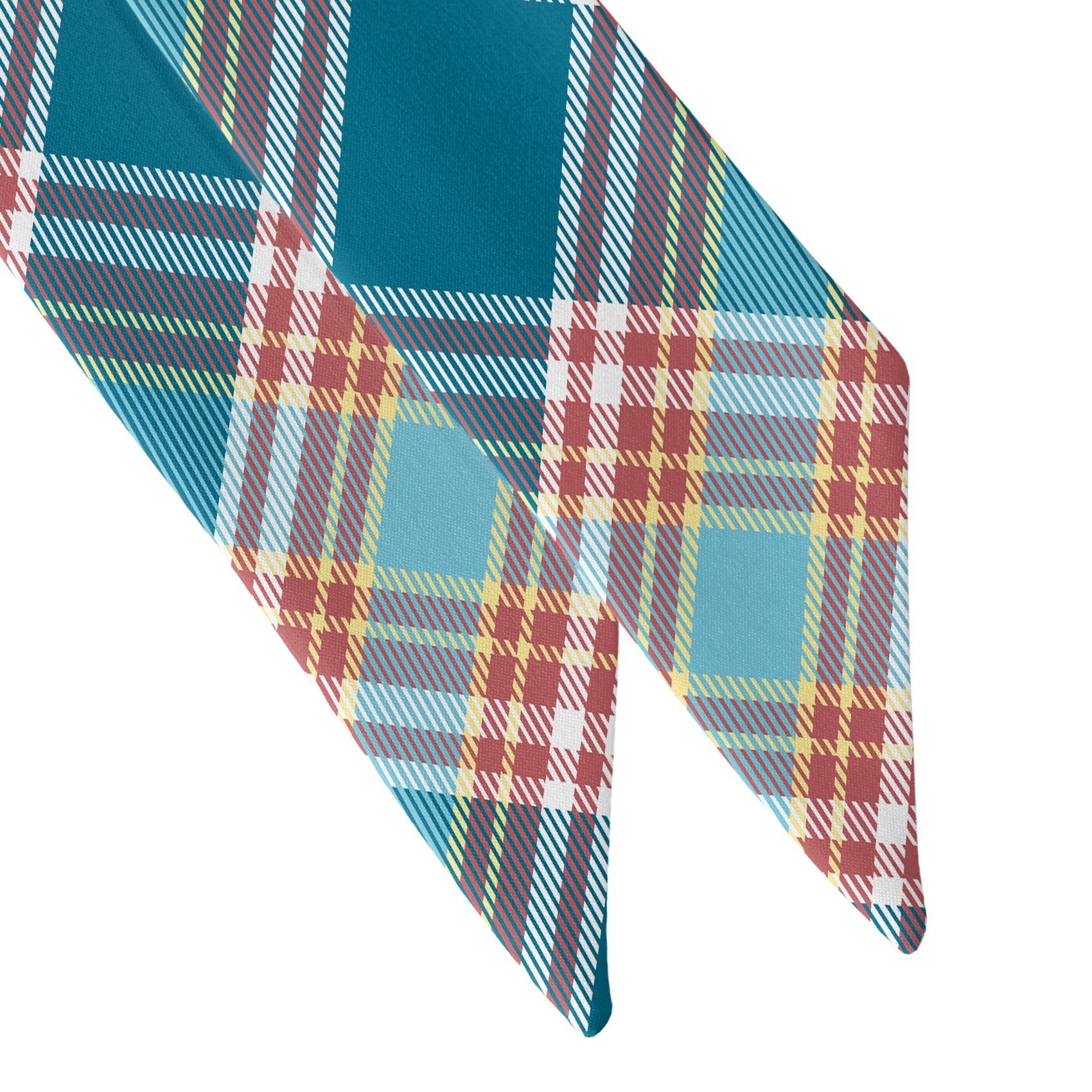 American Plaid Hair Scarf - Scarf Tapered Ends - Knotty Tie Co.