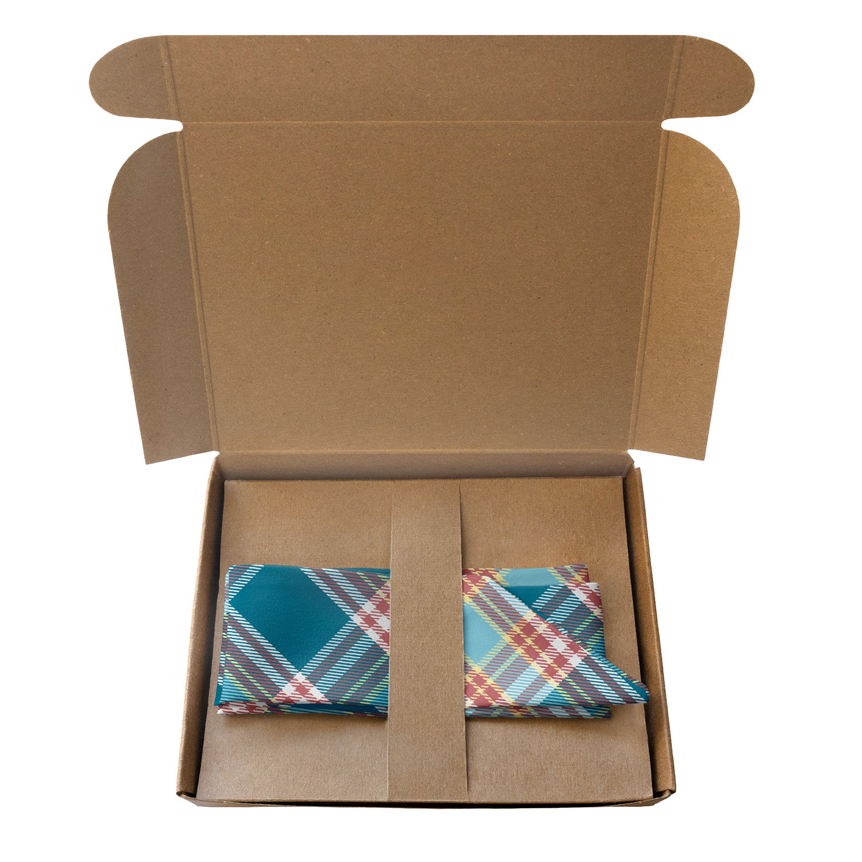 American Plaid Hair Scarf - Packaging - Knotty Tie Co.