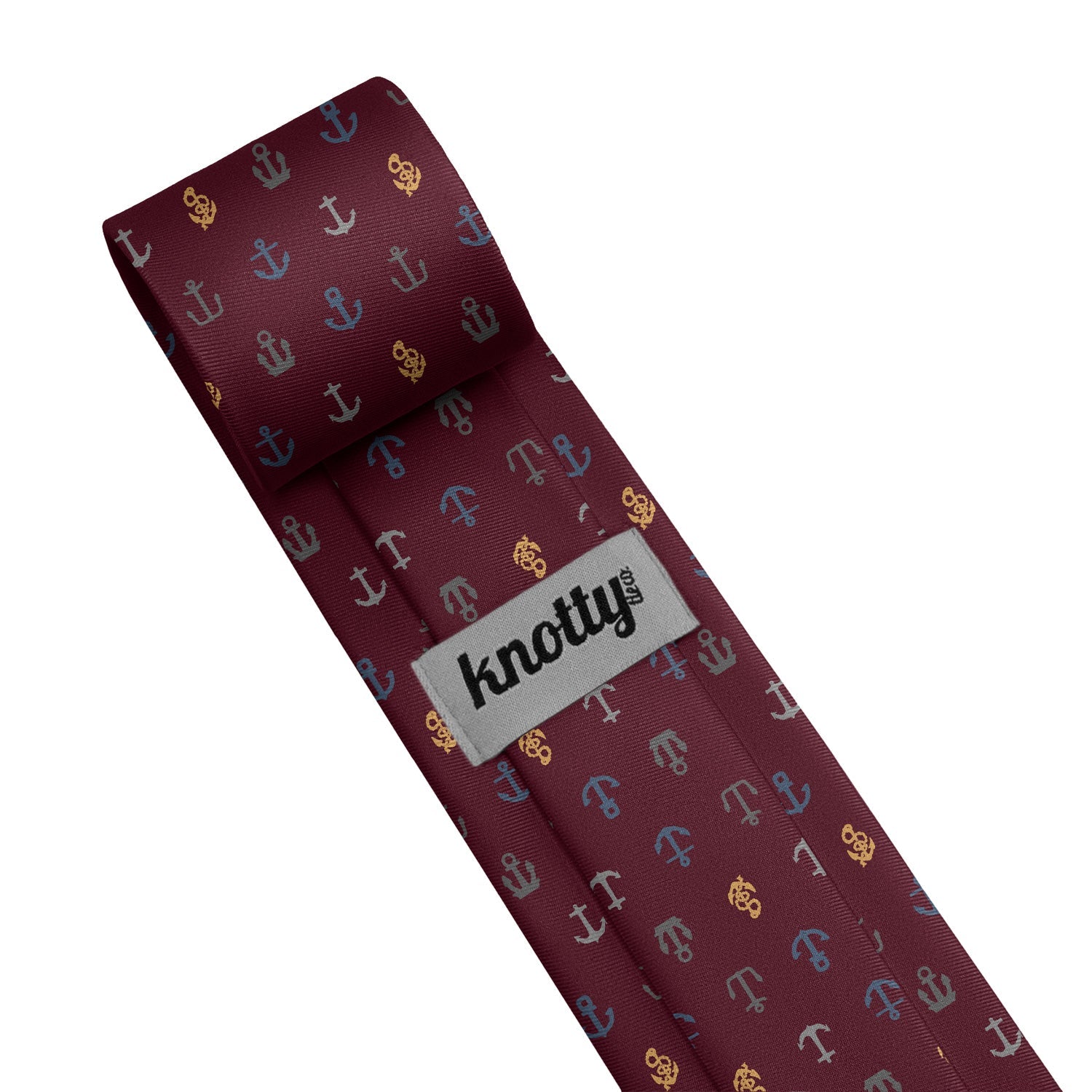 Anchors Away Necktie - Tag - Knotty Tie Co.
