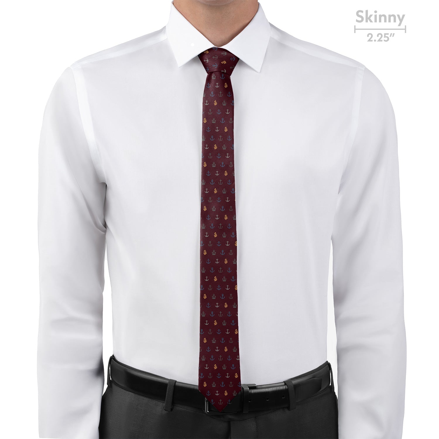 Anchors Away Necktie - Skinny - Knotty Tie Co.