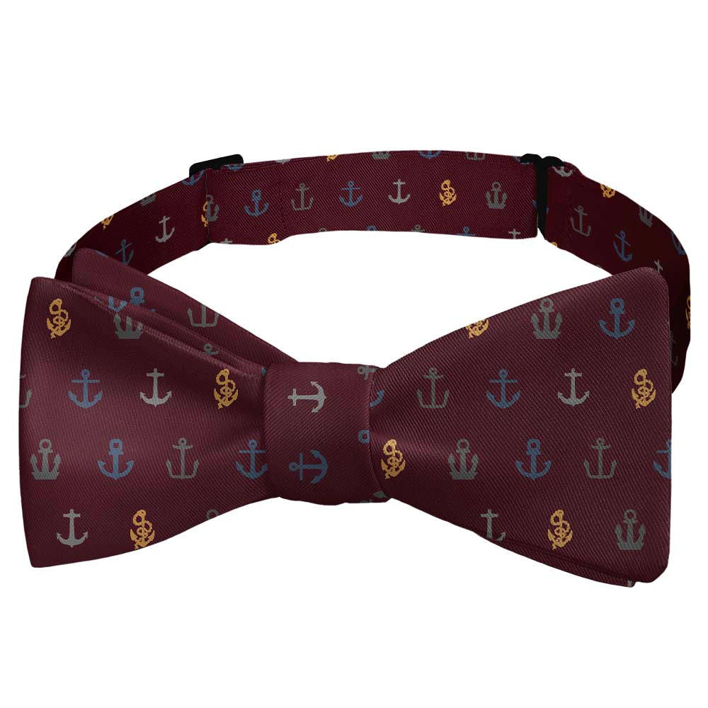 Anchors Away Bow Tie - Self Tie Bow Tie - Knotty Tie Co.