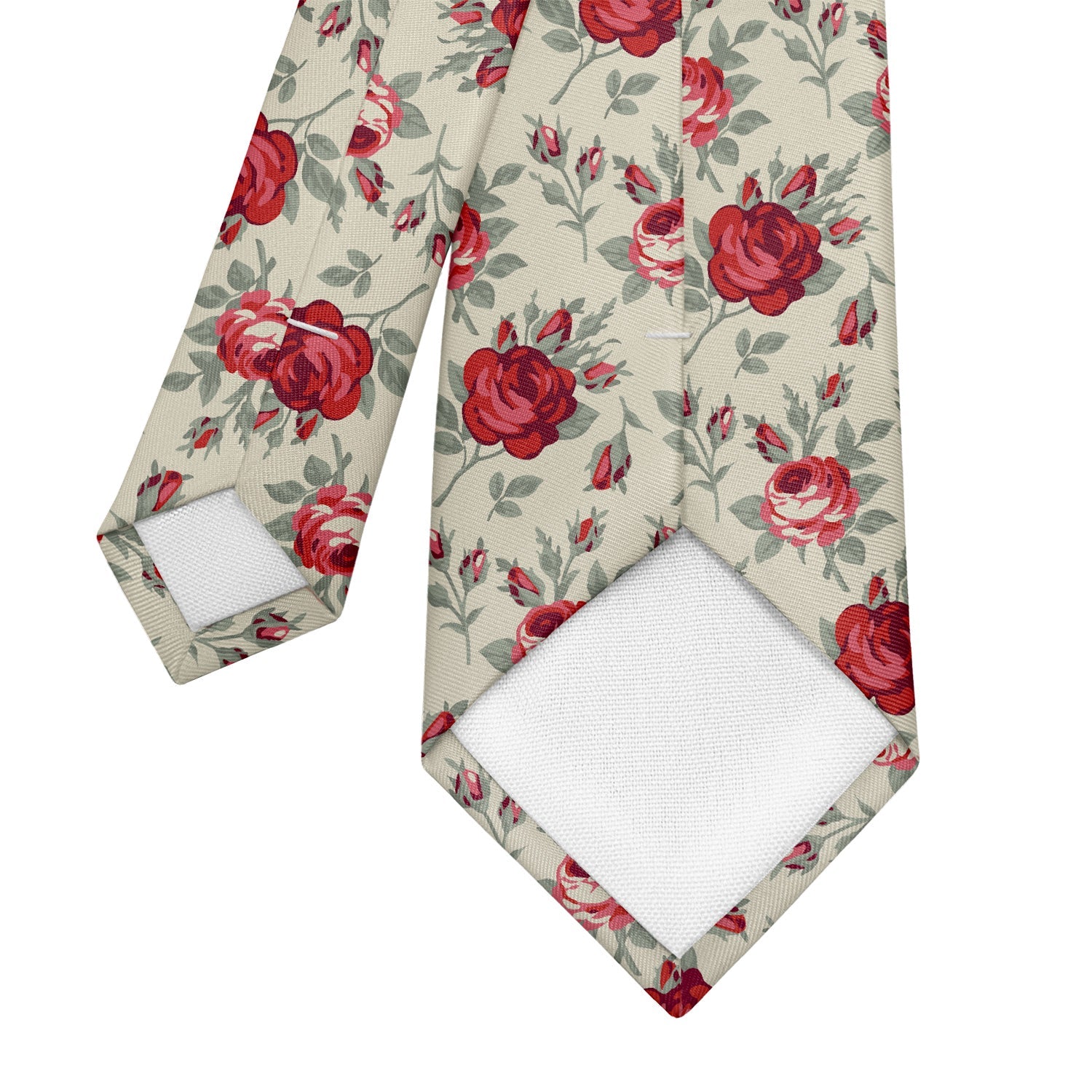 Antique Rose Necktie - Tipping - Knotty Tie Co.