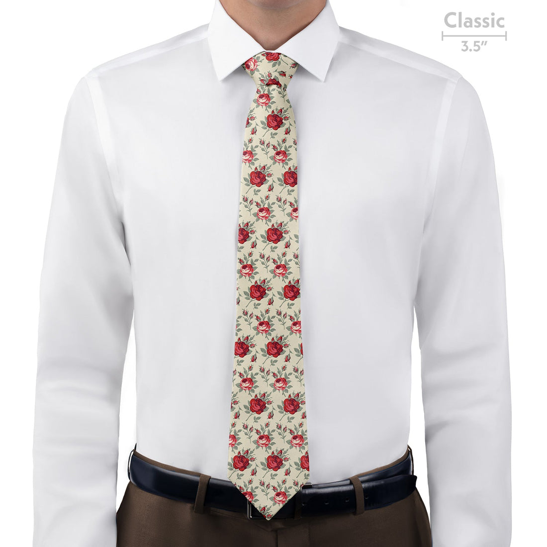 Antique Rose Necktie - Classic - Knotty Tie Co.