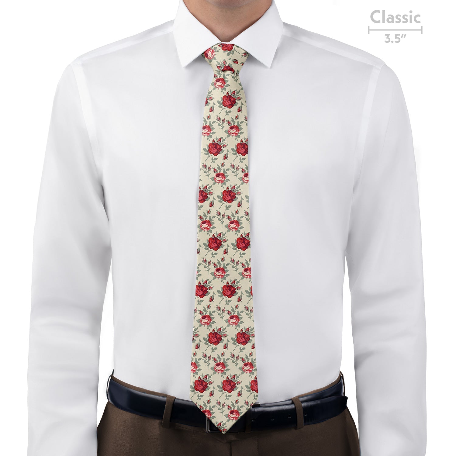 Antique Rose Necktie - Classic - Knotty Tie Co.