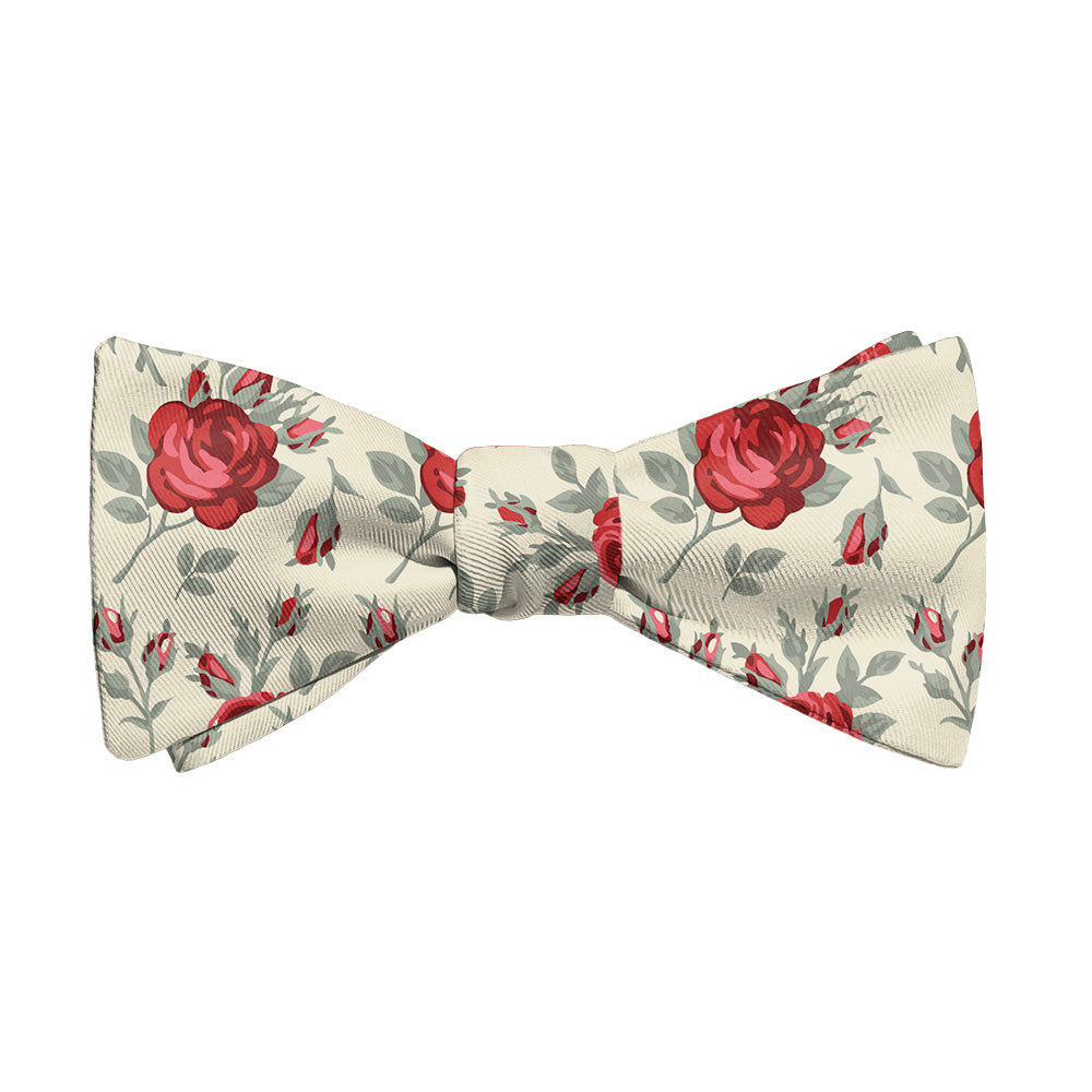 Antique Rose Bow Tie - Adult Standard Self-Tie 14-18" -  - Knotty Tie Co.