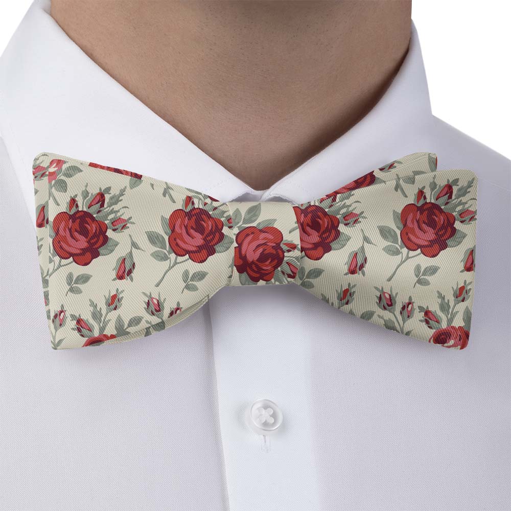 Antique Rose Bow Tie - Bow Tie with Dress Shirt - Knotty Tie Co.