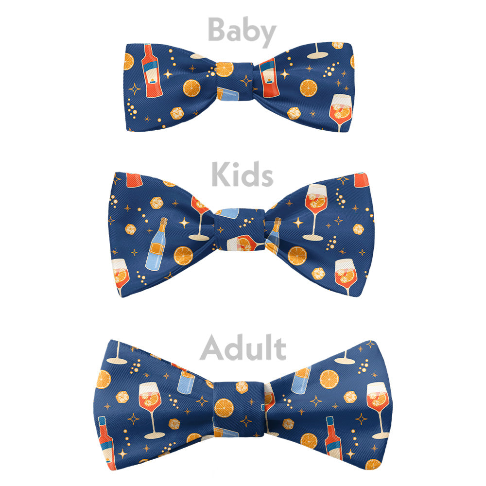 Aperol Spritz Bow Tie - Bow Sizes - Knotty Tie Co.