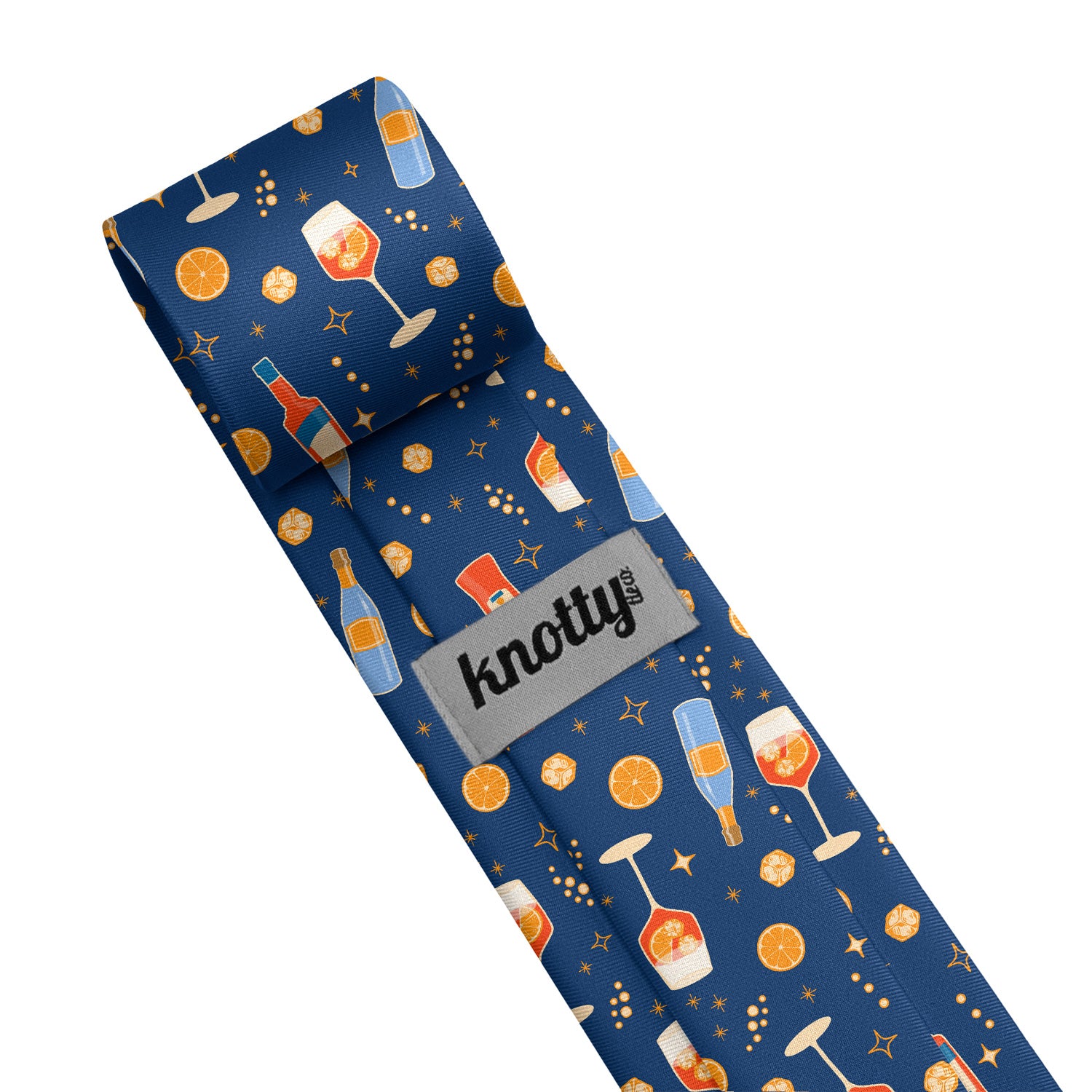 Aperol Spritz Necktie - Tag - Knotty Tie Co.