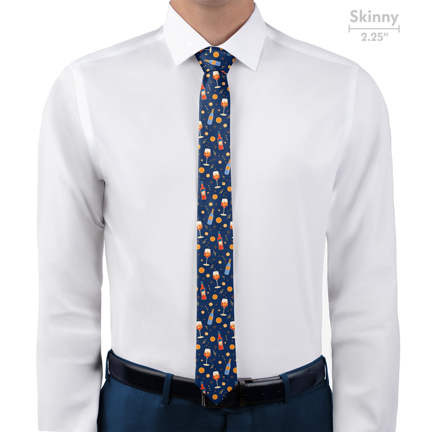 Aperol Spritz Necktie - Skinny - Knotty Tie Co.