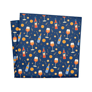 Aperol Spritz Pocket Square - 12" Square - Knotty Tie Co.