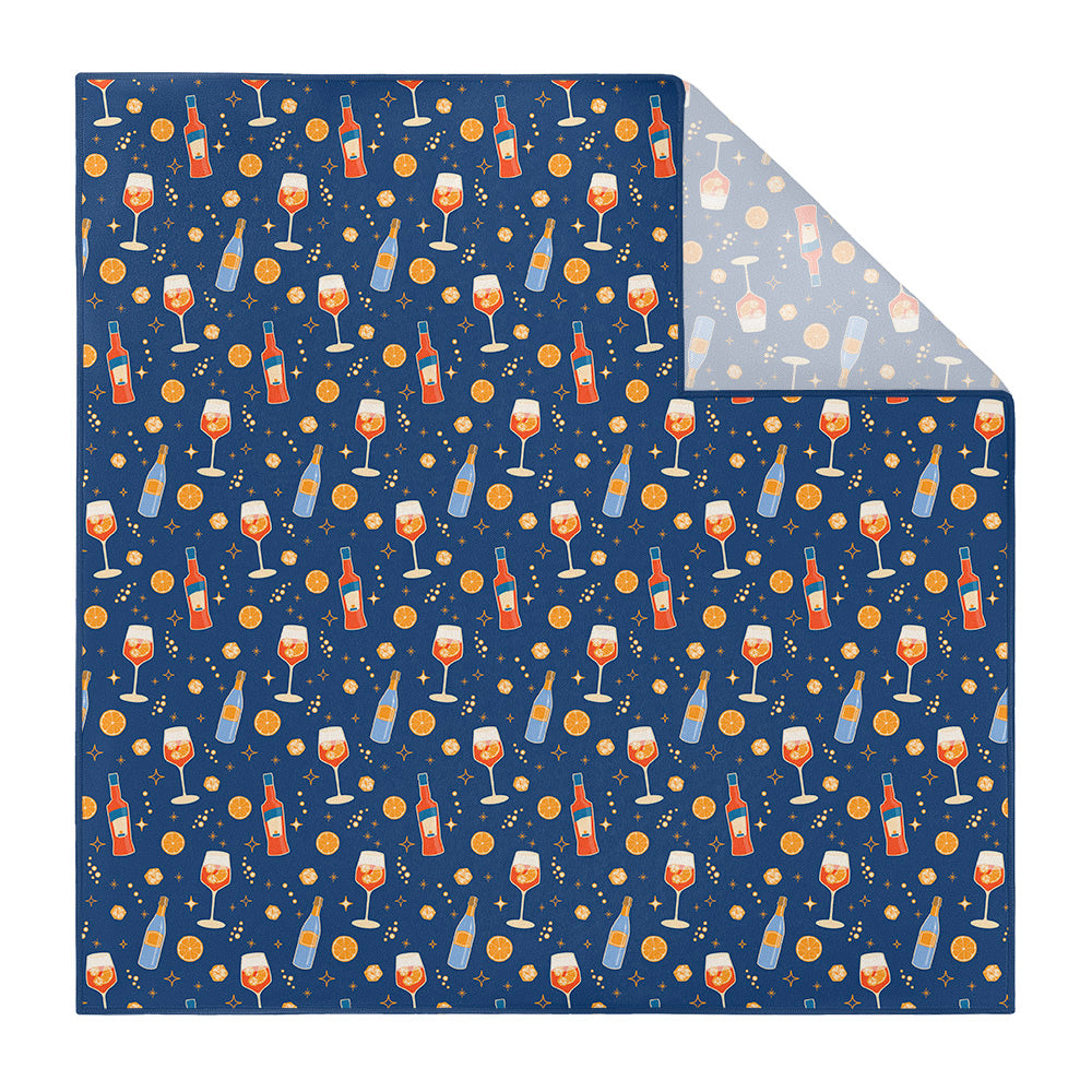 Aperol Spritz Pocket Square - Printed - Knotty Tie Co.