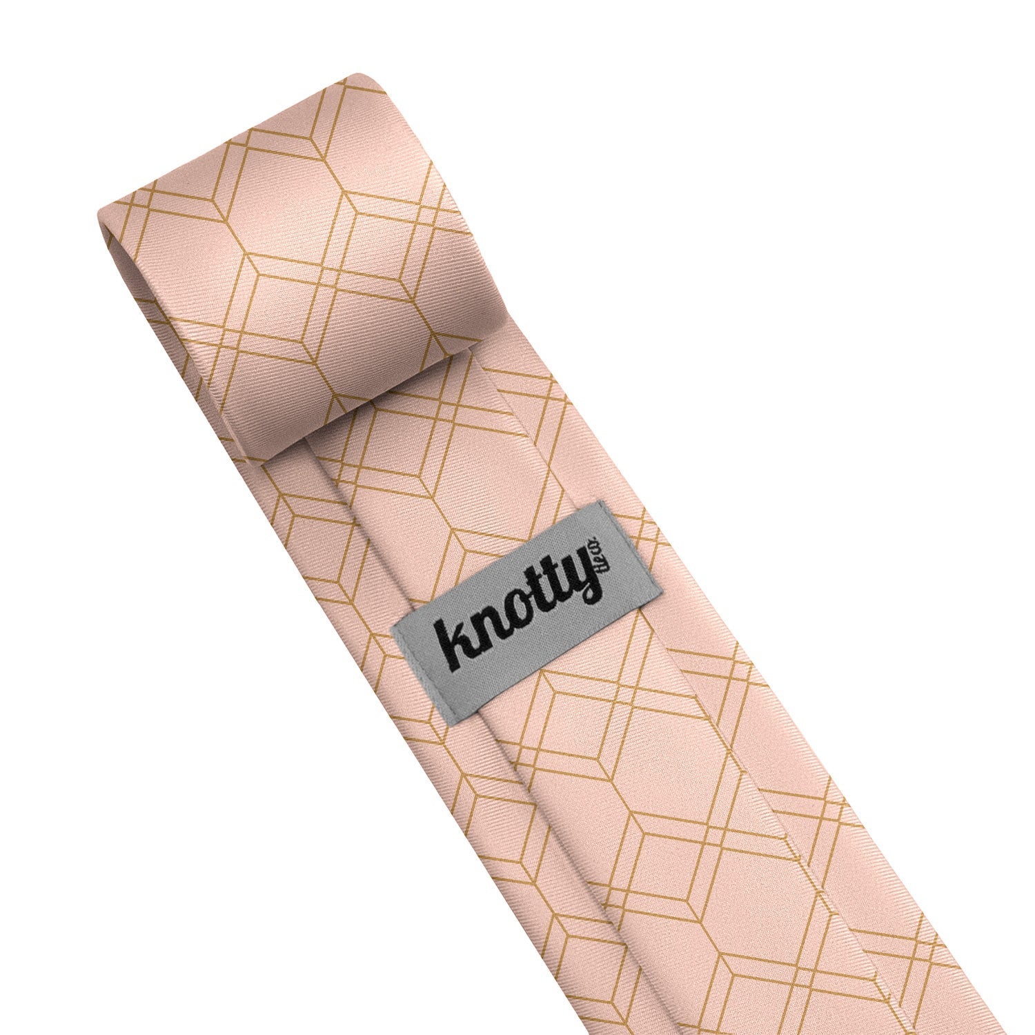 Arcadia Geometric Necktie - Tag - Knotty Tie Co.