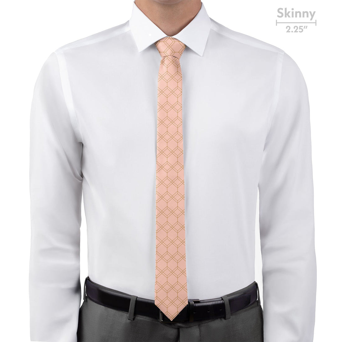 Arcadia Geometric Necktie - Skinny - Knotty Tie Co.