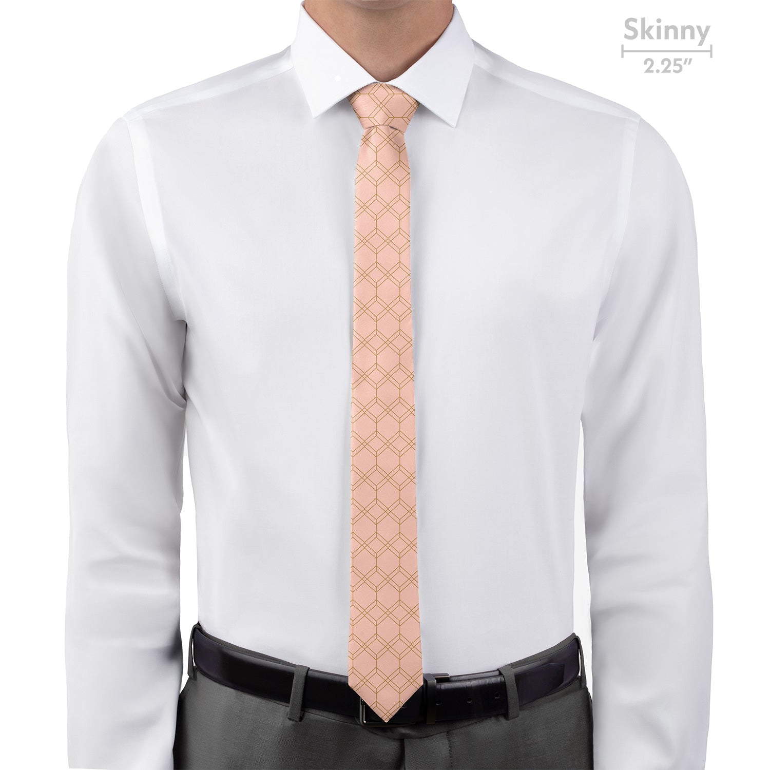 Arcadia Geometric Necktie - Skinny - Knotty Tie Co.