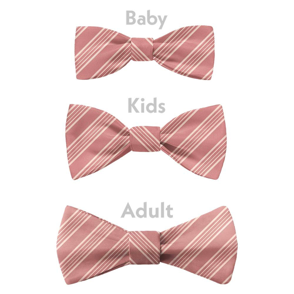 Archer Stripe Bow Tie - Bow Sizes - Knotty Tie Co.