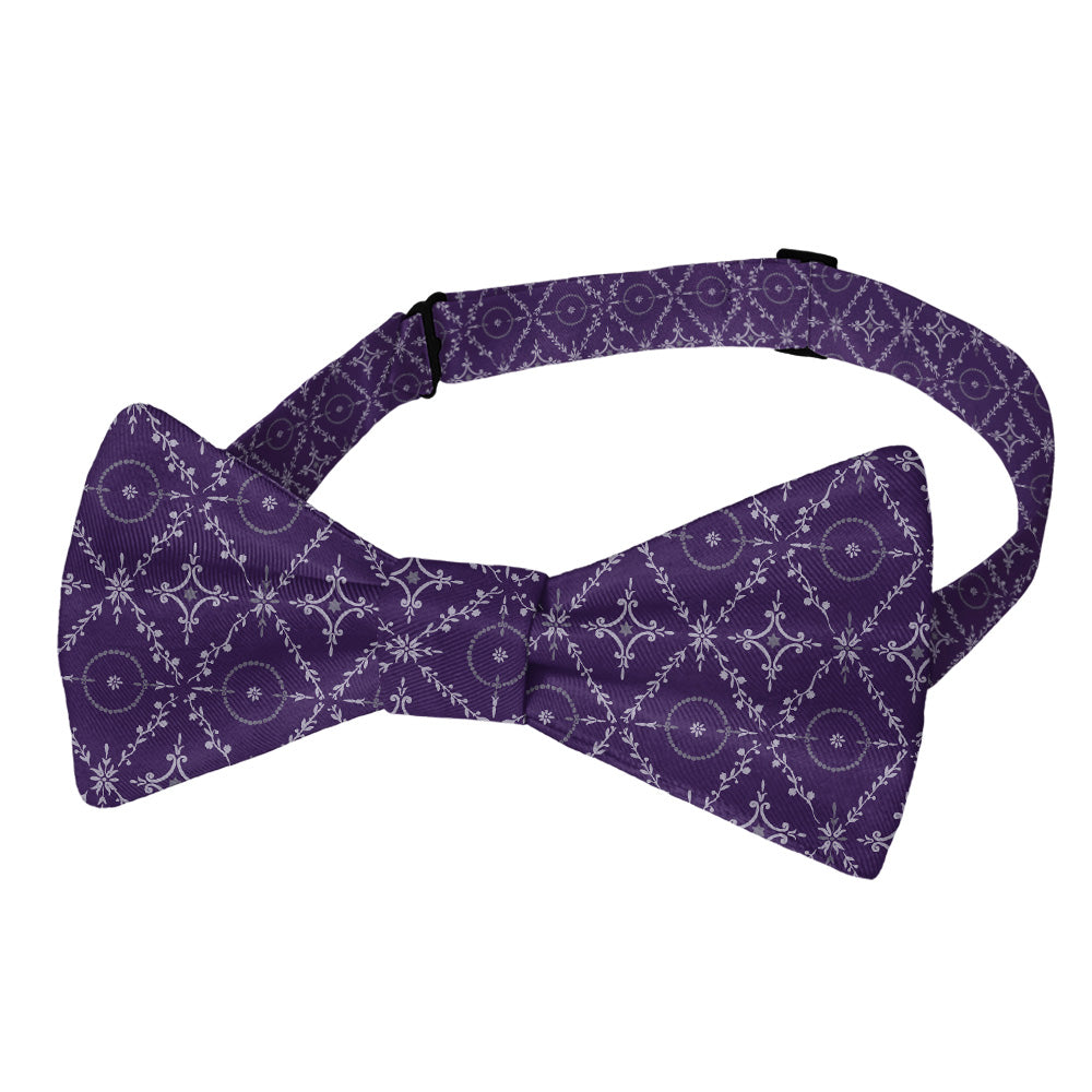 Argyle Bloom Bow Tie - Pre-Tied Bow Tie - Knotty Tie Co.