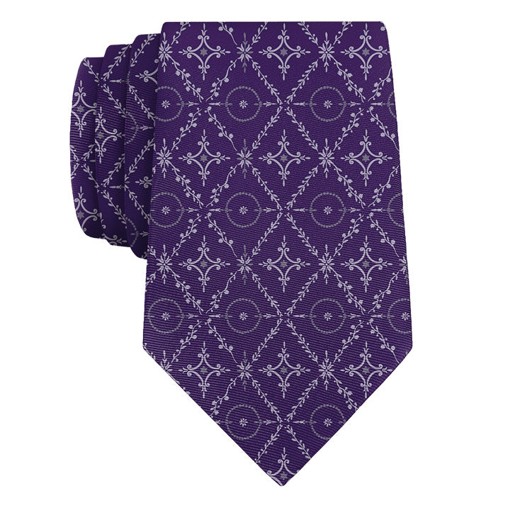 Argyle Bloom Necktie - Rolled - Knotty Tie Co.