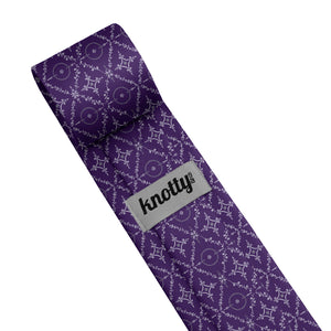 Argyle Bloom Necktie - Tag - Knotty Tie Co.