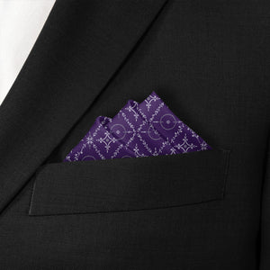 Argyle Bloom Pocket Square - Stairs Fold - Knotty Tie Co.