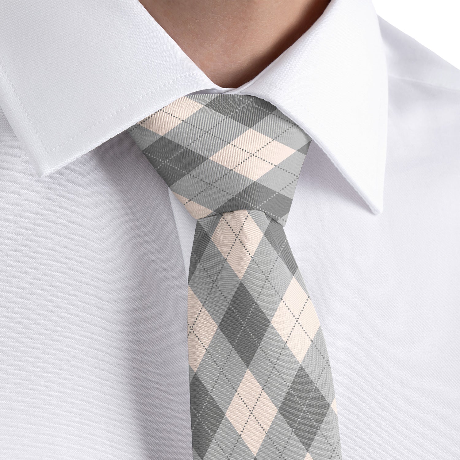 Argyle Plaid Necktie - Dress Shirt - Knotty Tie Co.