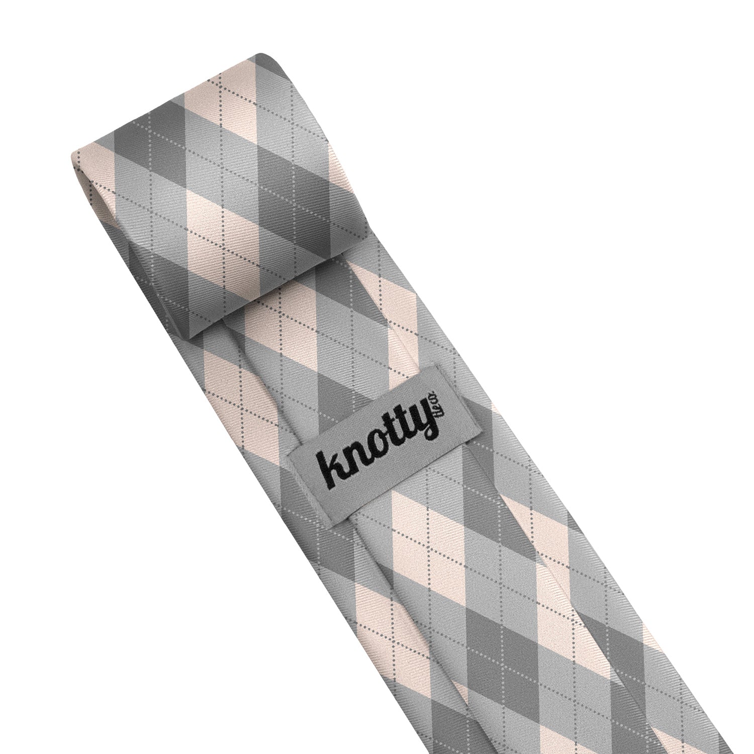 Argyle Plaid Necktie - Tag - Knotty Tie Co.