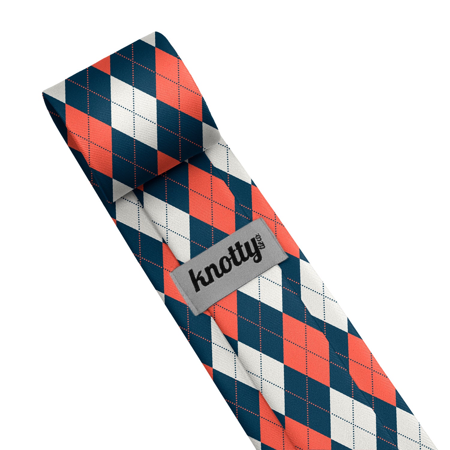 Custom Argyle 1 Logo Tie - Tag - Knotty Tie Co.